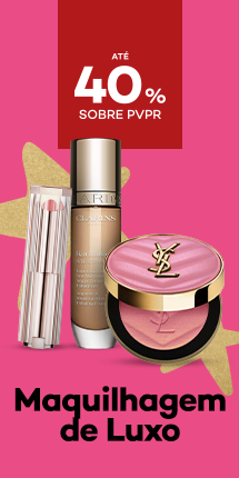 Maquilhagem de Luxo com destaque promocional de até 40% sobre preço de Venda ao Público Recomendado